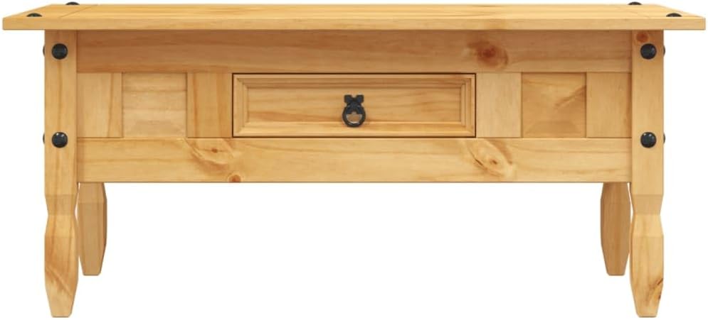 vidaXL Kiefer Couchtisch Corona 100x55x45 cm Kaffeetisch Beistelltisch Tisch Braun, Braun