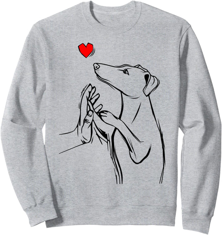 Windhund Greyhound Hunde Frauchen Damen Sweatshirt