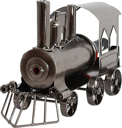 Brubaker Flaschenhalter Lokomotive Metall Skulptur Geschenk mit