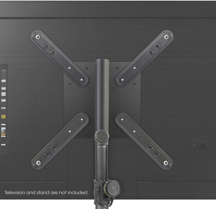 Gravity SA VESA 1 - VESA-Monitorhalterung für 35 mm Stativrohre, Belastbarkeit bis 30 kg, schwarz