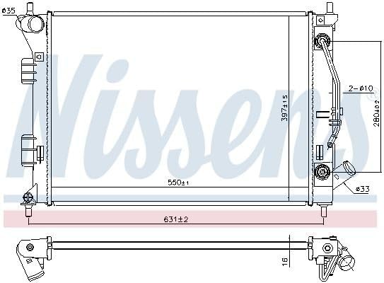 Nissens 675038 Kühlmittel des Motor