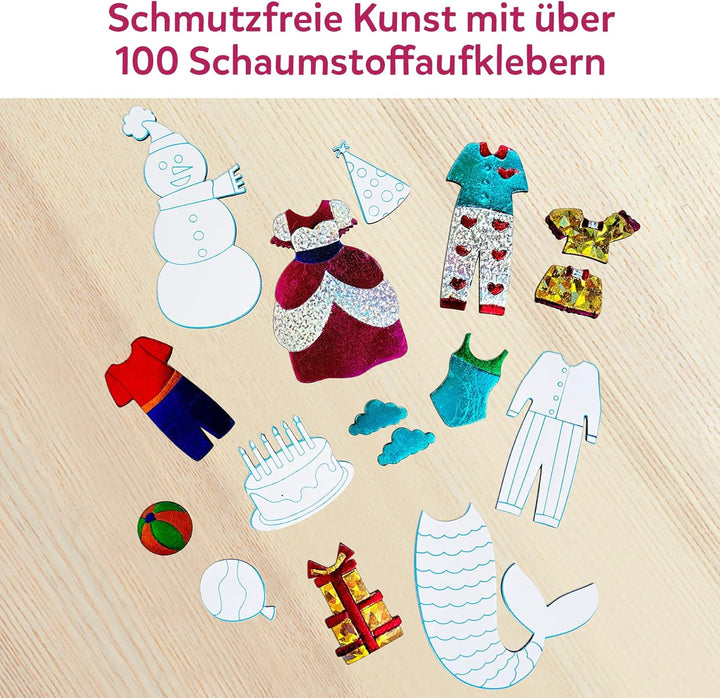 Skillmatics Kunst & Bastelaktivität- Folienspass Verkleide die Figuren, Schmutzfreie Kunst für Kinde