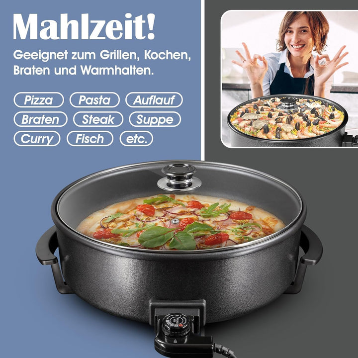 Elektrischer Pizza-Ofen T24 42 cm 42 cm 42 cm x 7 cm 42x7cm, 42x7cm