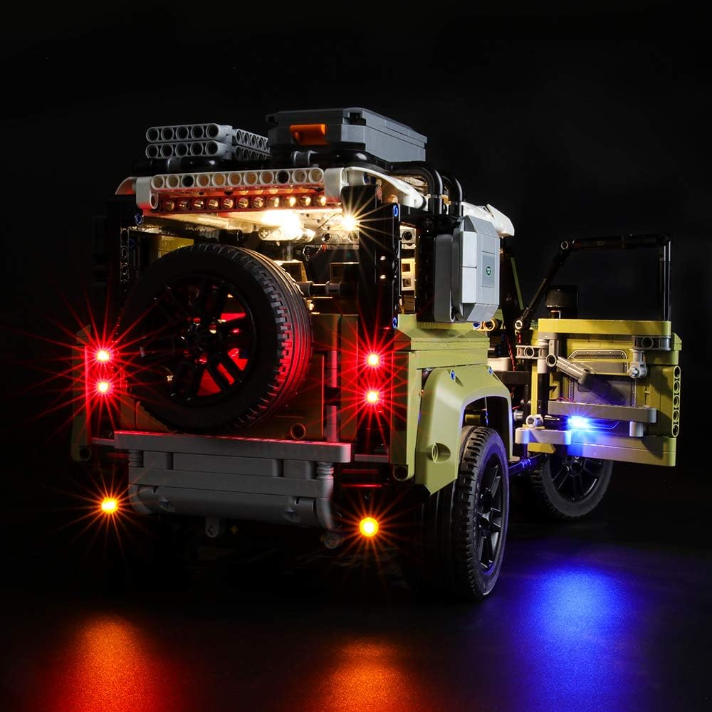 BRIKSMAX Led Beleuchtungsset für Lego Technic Land Rover Defender,Kompatibel Mit Lego 42110 Baustein