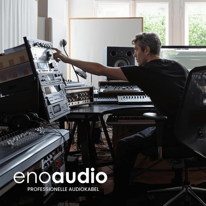 enoaudio Mogami 2534 Quad Stereo Paar (L,R) Audio Kabel | Neutrik Gold XLR female - XLR male | HiFi,