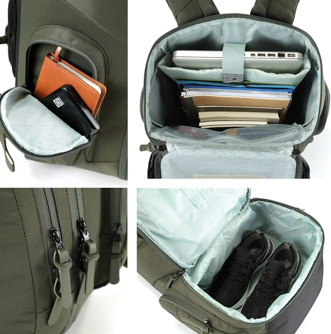 Nitro Weekender Alltagsrucksack mit gepolstertem Laptopfach, Schulrucksack, Wanderrucksack inkl. Nas