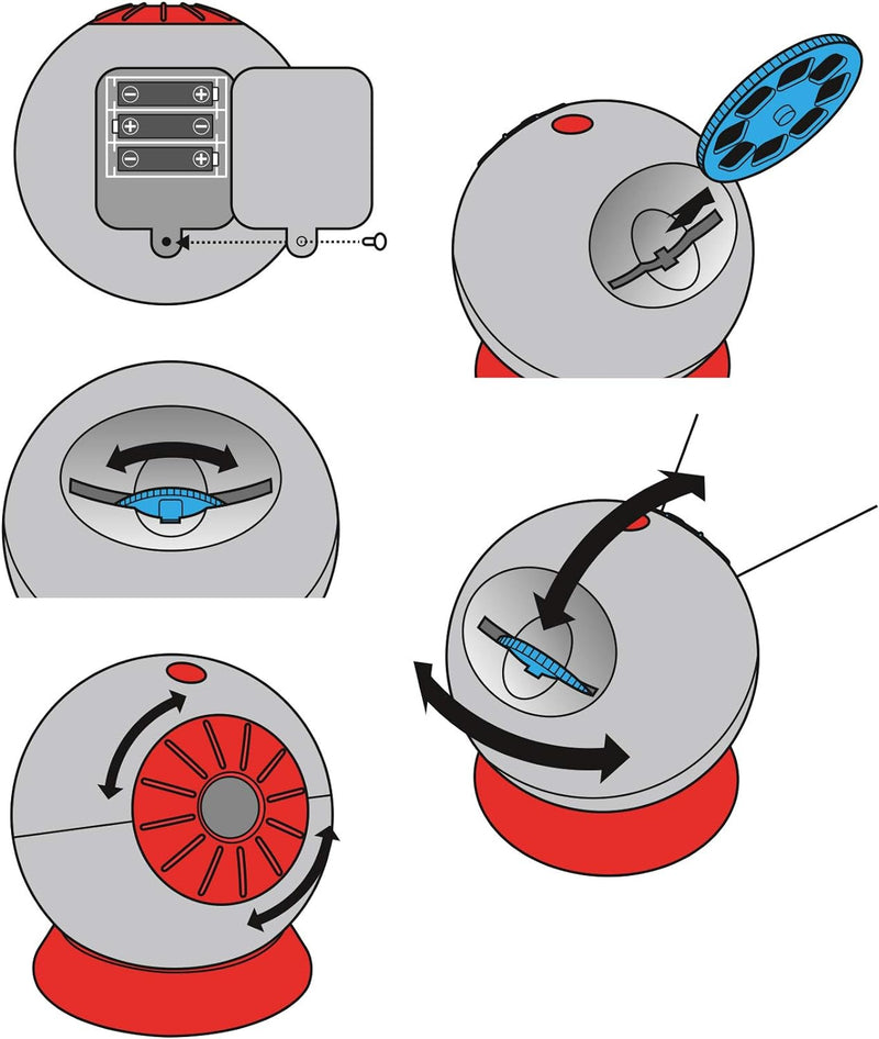 Bresser 8847300 Junior Science Projektor Maxi für Kinder mit 24 astronomischen Bildern zum projizier