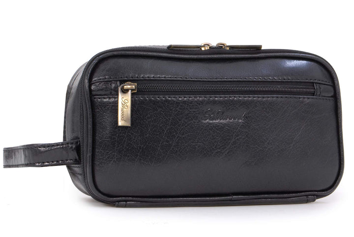 ASHWOOD - Leder - Wäschetasche/Rasierentasche Chelsea - Schwarz, Schwarz