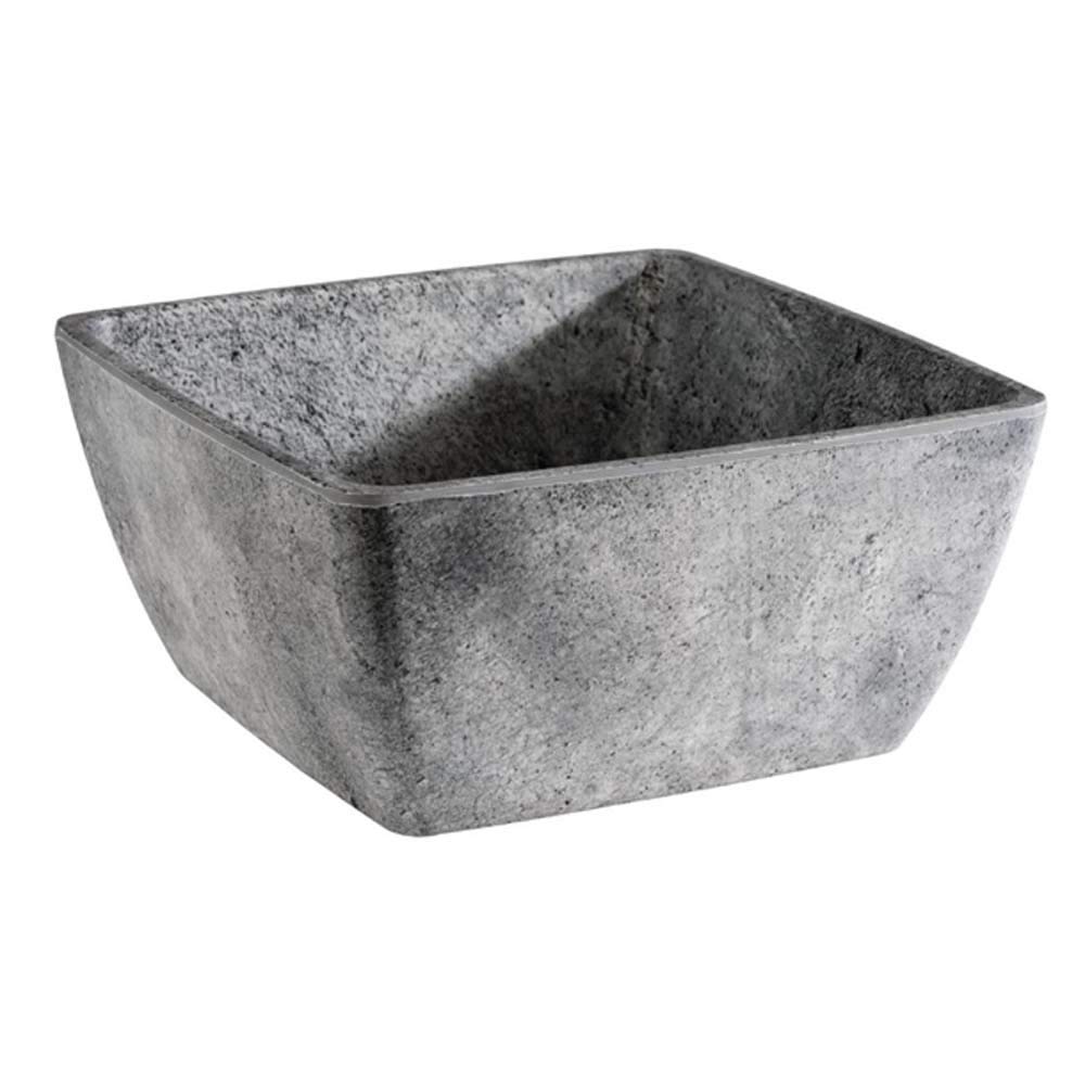 APS 84830 Schale ELEMENT, 19 x 19 cm, Höhe 9 cm, Melamin, 1,5 Liter, Betonoptik
