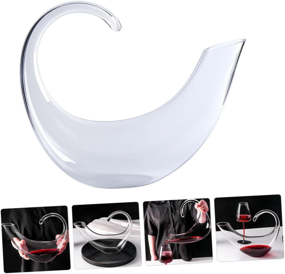 DOITOOL Luxuriöser Klarer Rotwein dekanter aus Kristallglas Eleganter Whisky Saftspender Praktischer