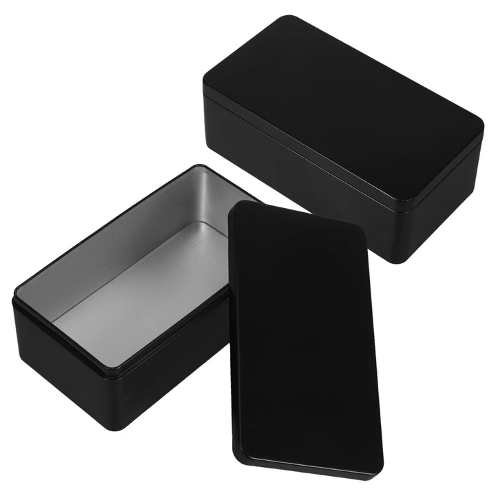 PRETYZOOM Weissblech-Aufbewahrungsboxen 2 Stück 7.09X3.86X2.56In Metall Aufbewahrungsbox Mit Dichtem