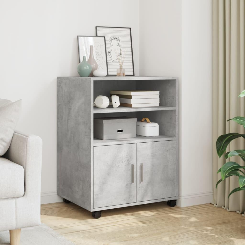vidaXL Rollschrank, Büroschrank mit Stauraum, Aktenschrank für Wohnzimmer Büro, Bürocontainer Schran