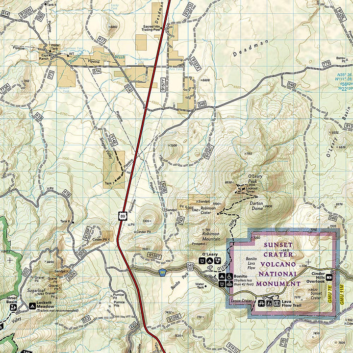 Flagstaff / Sedona - Coconino National Forest: NATIONAL GEOGRAPHIC Trails Illustrated National Parks