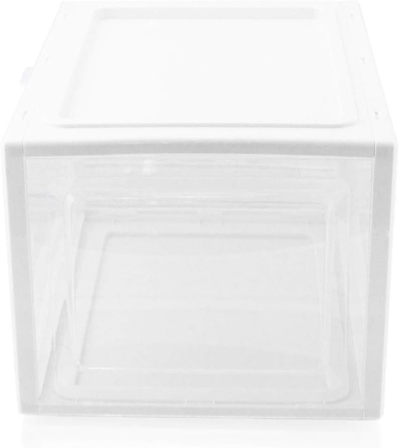 BITUXX LEX21 Schuhbox Stapelbar Aufbewahrungsbox Kunststoffbox Schuhkasten Schuhkarton Schuhorganize