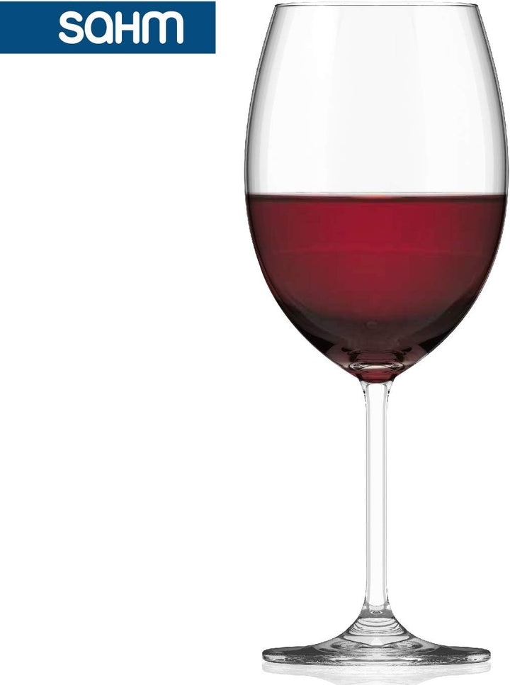 Sahm Rotweingläser Gross bauchig 6er Set - 580ml Weingläser Rotwein - Rotweingläser 6er Set Spülmasc
