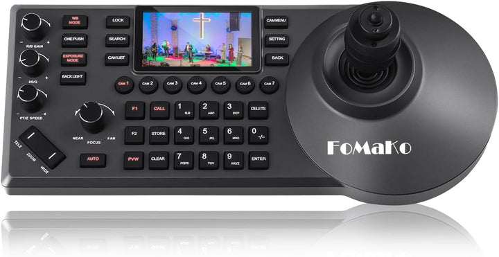 FoMaKo KC608 Pro IP LAN Streaming Kamera PTZ Controller PoE RS232 RS485, 3D PTZ Kamera Keyboard Cont