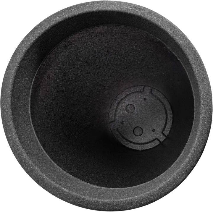 Spetebo XXL Pflanzsäule anthrazit konisch - 70x40 cm - Kunststoff Blumenkübel Pflanzkübel Blumentopf