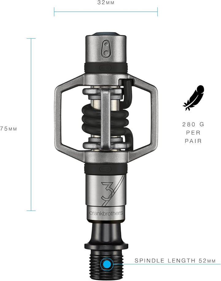 Crankbrothers Laufradsatz Egg Beater 3 Pedale BLAU BLAU, BLAU BLAU