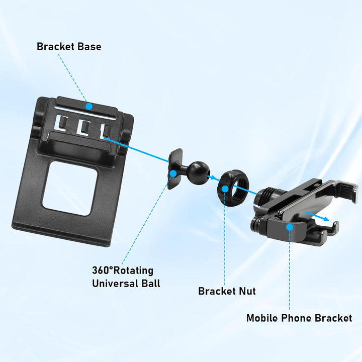 TTCR-II Kompatibel mit Handyhalterung Audi A4/S4 B8 2008-2015, A5/S5 8T 2008-2016, A4 B8 Smartphone