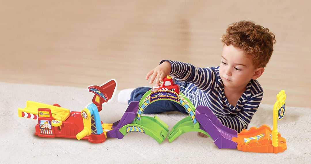 VTech - TUT TUT TUT Autos - Race & Stunt Looping - Inklusive Sven Stunt Auto - Lernspielzeug - Robus
