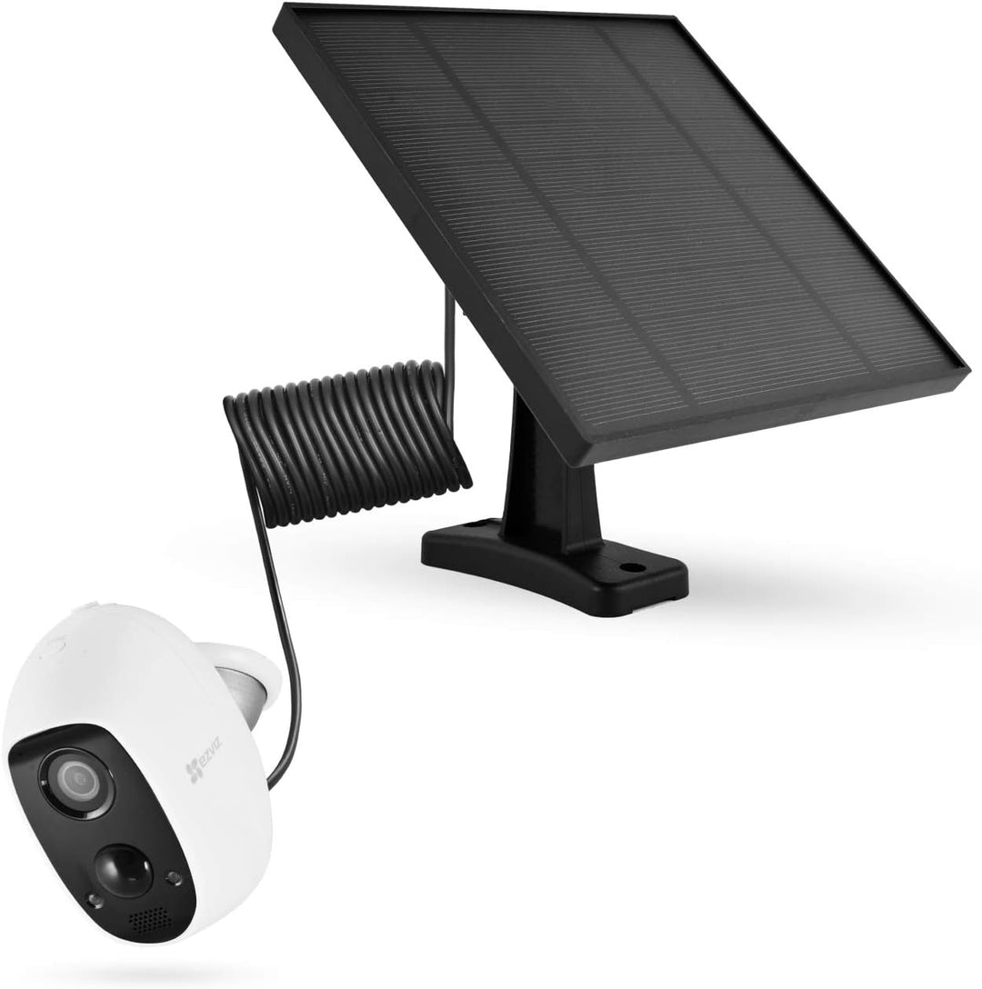 LEICKE Solarpanel kompatibel mit EZVIZ Outdoor Kameras C3A, wetterfest, einstellbare Halterung, unte