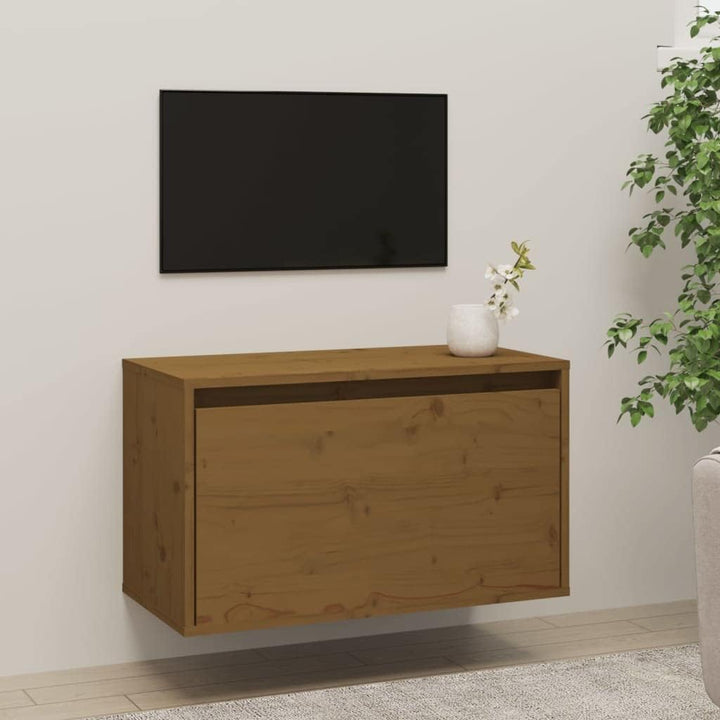 WIFESE 60x30x35 cm Wandschrank TV Schrank Hängeschrank Nachttische TV Board Hängende Nachtkommode fü