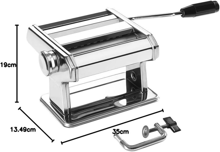 Metaltex 3 in 1 Pasta Maschine Maker Edelstahl Tischklemme