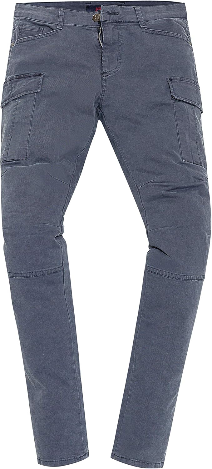 Yazubi Jayden - Herren Cargo Hose - Baumwoll Cargo Jeans 28W / 30L Grau (Turbulence 194215), 28W / 3