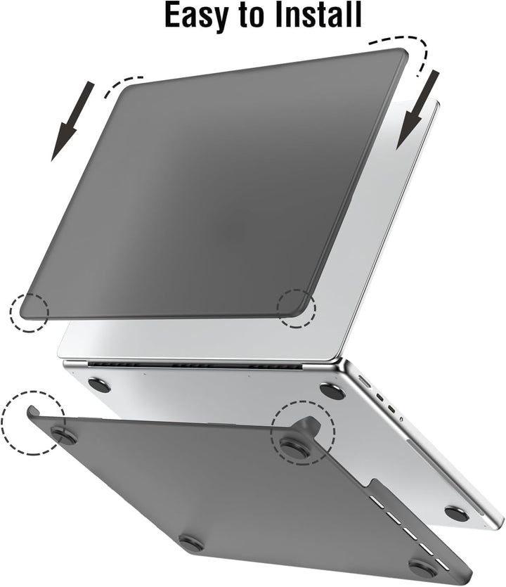 BlueSwan Hülle kompatibel mit MacBook Pro 14 Zoll M4 M3 M2 M1 A3112 A3185 A3401 A2918 A2992 A2779 A2
