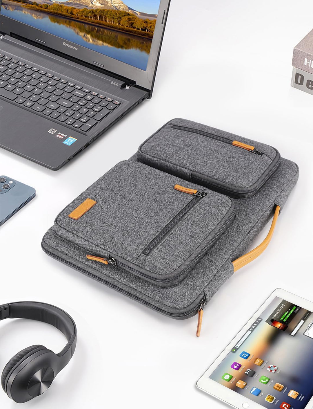DOMISO 17 Zoll Laptoptasche 17,3 Zoll Laptop Tasche Hülle Laptophülle Business Laptop-Taschen Notebo
