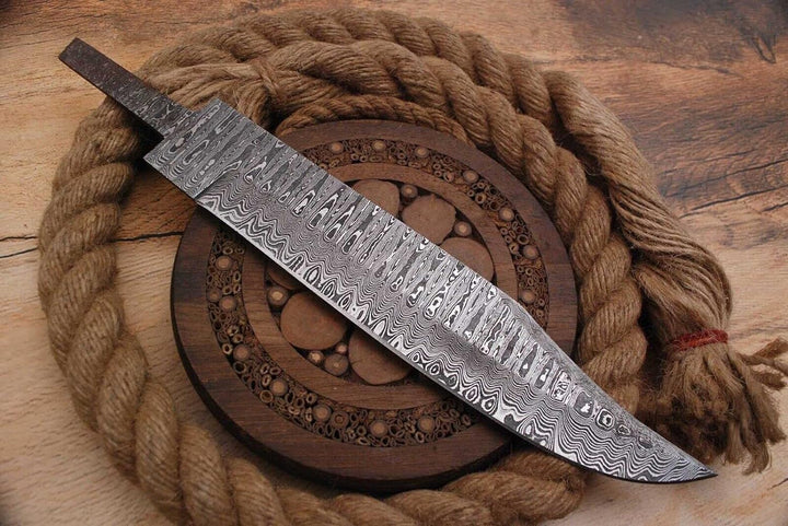 Damast Klinge Handgeschmiedete Damast Rohling Damascus blank blade 6031EA