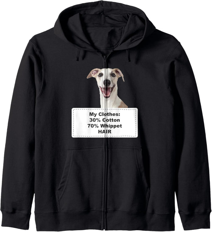 Funny Shedding Dog Whippet Kapuzenjacke