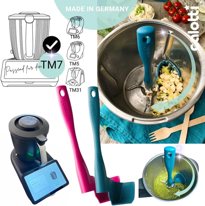 Calotti® Drehkellenspatel für Thermomix® TM5®,TM6® und TM31® zum Entnehmen, Schöpfen und Portioniere