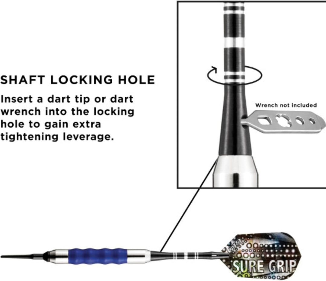 Viper Sure Grip Dartpfeile mit weicher Spitze blau 18 Grams, blau 18 Grams