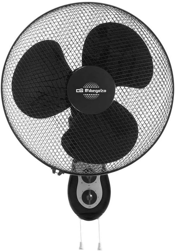 Orbegozo WF 0141 Wandventilator, oszillierend, 3 Geschwindigkeitsstufen, Timer, Flügel 40 cm, 40