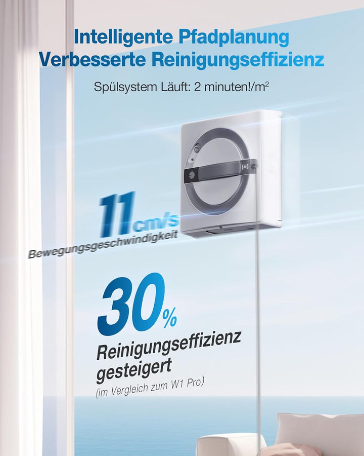 ECOVACS WINBOT W2 Omni Fensterputzroboter mit 6-in-1 Multifunktionsstation, integrierter 4500mAh Akk