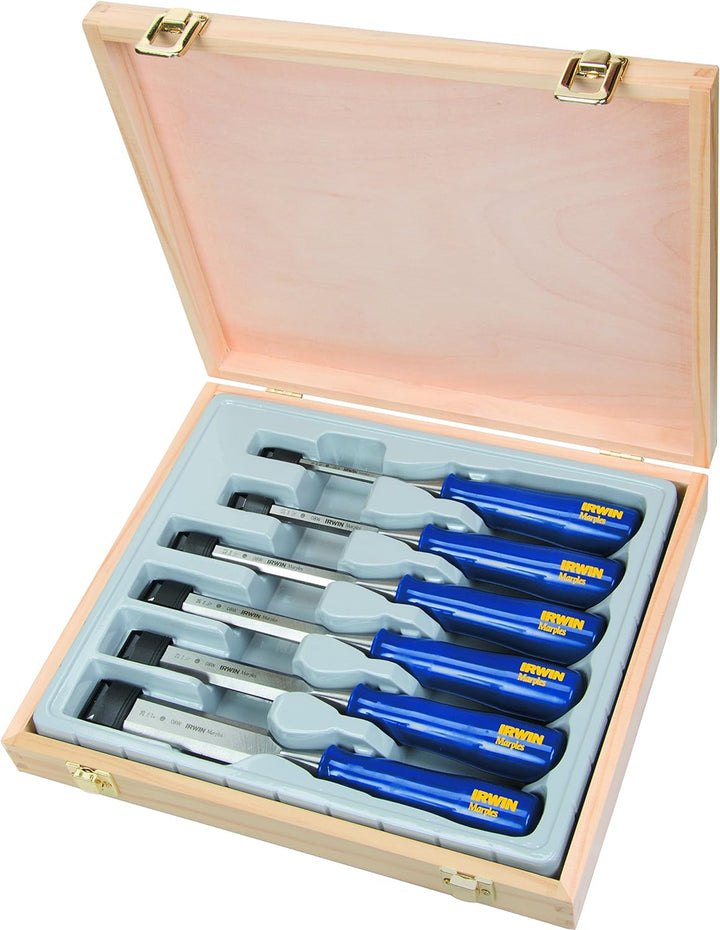 IRWIN TM444S6 IWTM444S6 Blue Chip M444 Stechbeitel-Satz 6, 10, 13, 19, 25, 32 mm, 6-teilig, 6 Stück