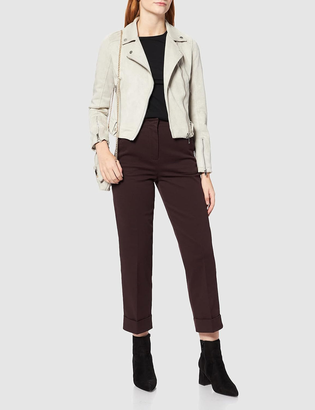 Sisley Damen Pants 44 Dark Brown 0g3, 44 Dark Brown 0g3