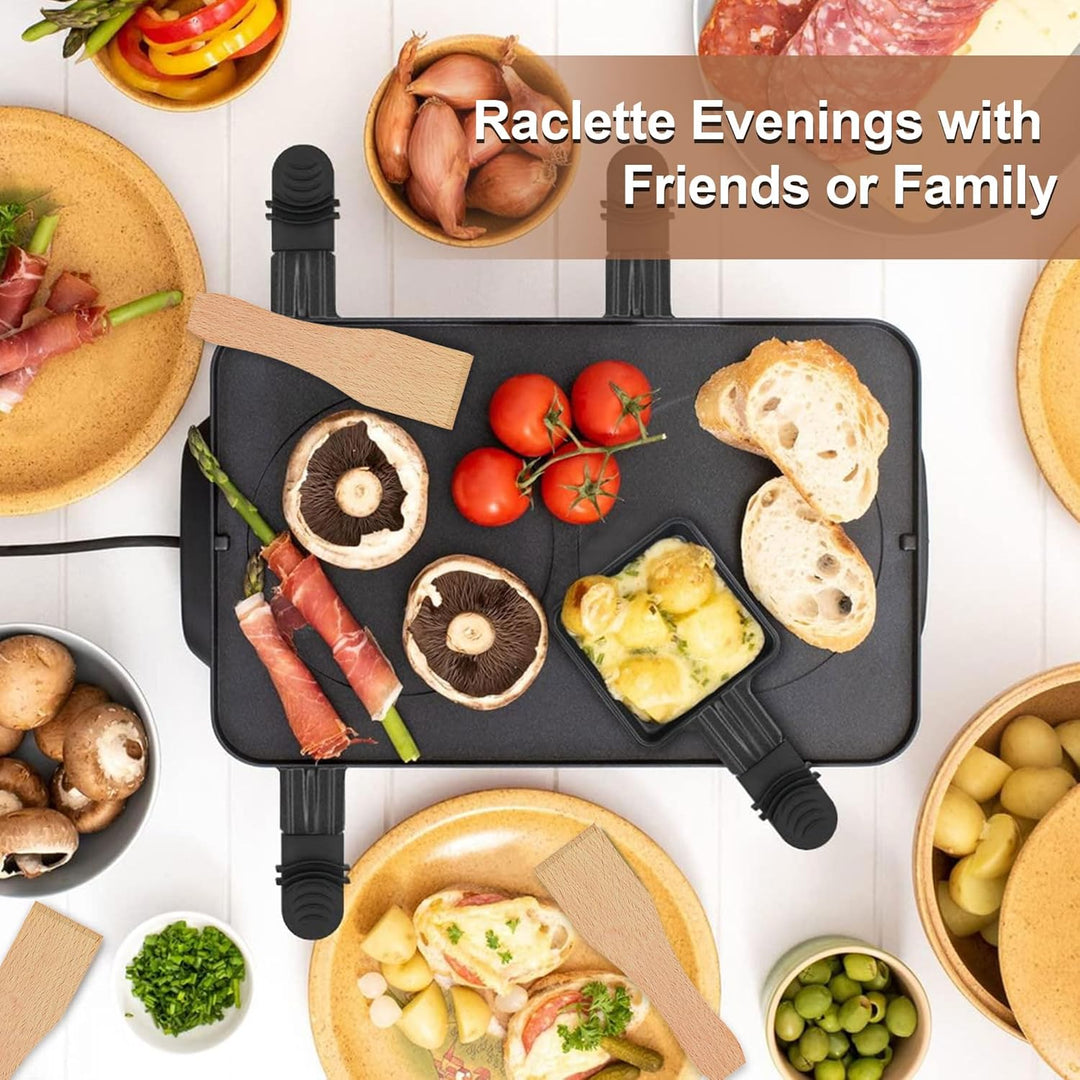 ipow 8 Stück Raclette Pfännchen Ersatz Mini Pfännchen Antihaftbeschichtet viereckig für Raclette mit