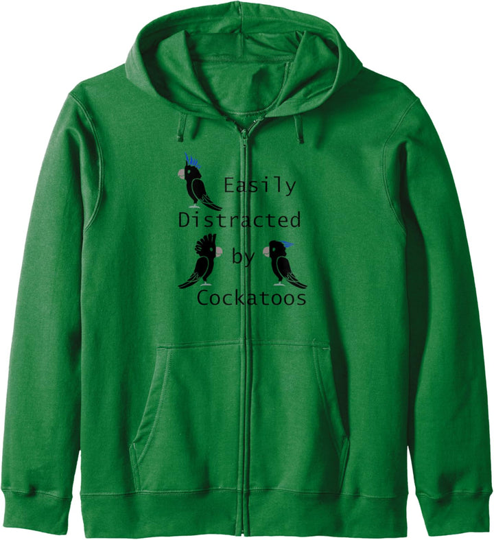 Abgelenkt von Kakadus Lustiger Nymphensittich Sittich Kapuzenjacke
