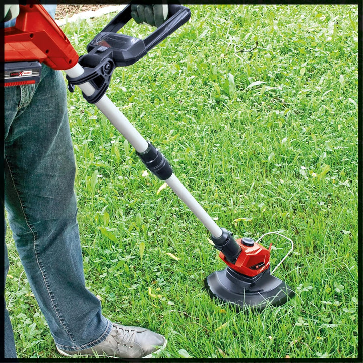 Einhell Akku-Rasentrimmer GE-CT 18 Li (1x 2,5 Ah) Power X-Change (18 V, Motorkopf drehbar und neigba