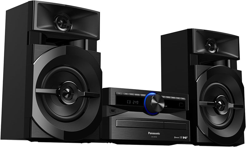 Panasonic Mini-System, 300 W, 2-Wege-Lautsprecher, Woofer:13 cm, CD-Player, CD-R/R W, Bluetooth, USB