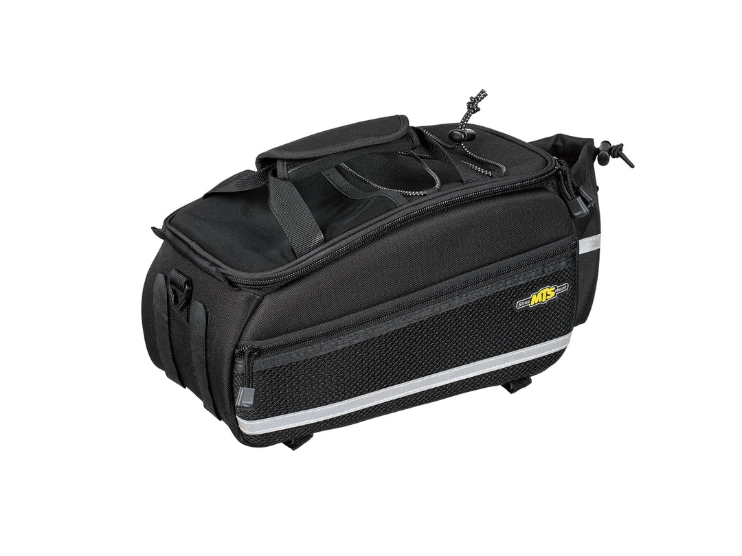 Topeak MTS TrunkBag EX, Strap Lenkertasche aus 600D Polyester/Eva-Schaum in der Farbe Schwarz Kapazi