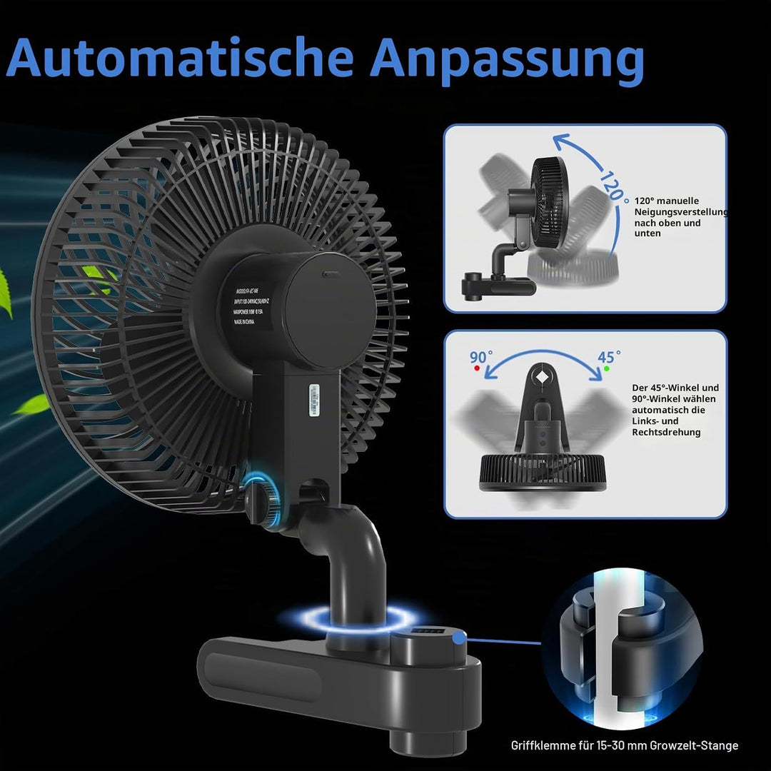150mm Abluftset,Inline Rohrventilator,Lüftungsset mit Clip-On-Ventilator, Thermo-Hygrometer Aktivkoh