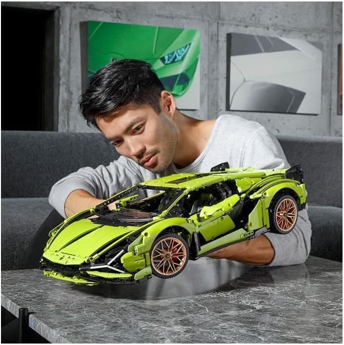 LEGO 42115 Technic Lamborghini Sián FKP 37 Rennwagen, Modell-Bauset für Erwachsene, Geschenkidee für
