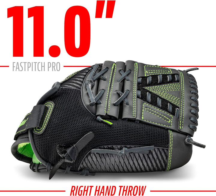Franklin Sports Fastpitch Pro Series Softballhandschuhe lime 28 cm Rechte Hand Wurf, lime 28 cm Rech