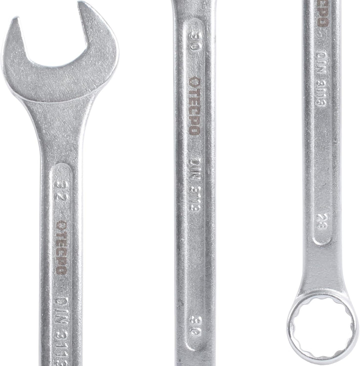 TECPO Maul-Ringschlüssel-Satz 25 Teile Ring Maulschlüssel Werkzeug Schlüssel Set, 6-32mm, 25-teilig