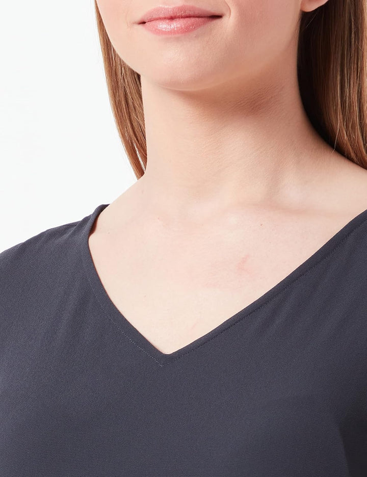 Noppies Damen Blouse Short Sleeve Kula Bluse 34 Blue Graphite - P334, 34 Blue Graphite - P334