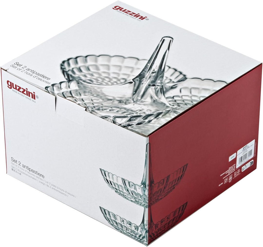 Guzzini - Tiffany, Vorspeisenteller - Transparent, 27 x 25 x h25,5 cm - 19920100, Transparent