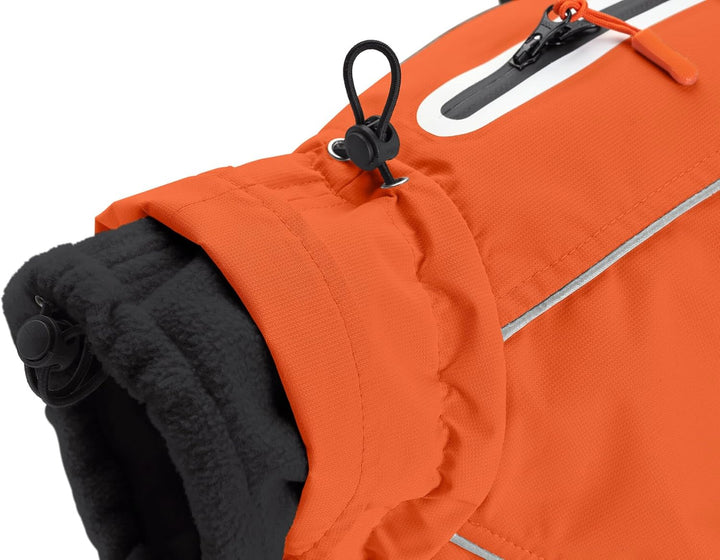 HUNTER Hundemantel NORDBY, Farbe: orange, wasserabweisend, warm gefüttert, reflektierend, ideal für